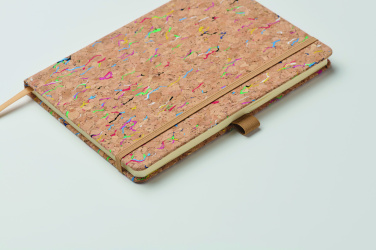 Logo trade promotional items image of: A5 cork coloured notebook